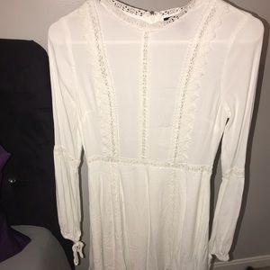 White dress with lace detail